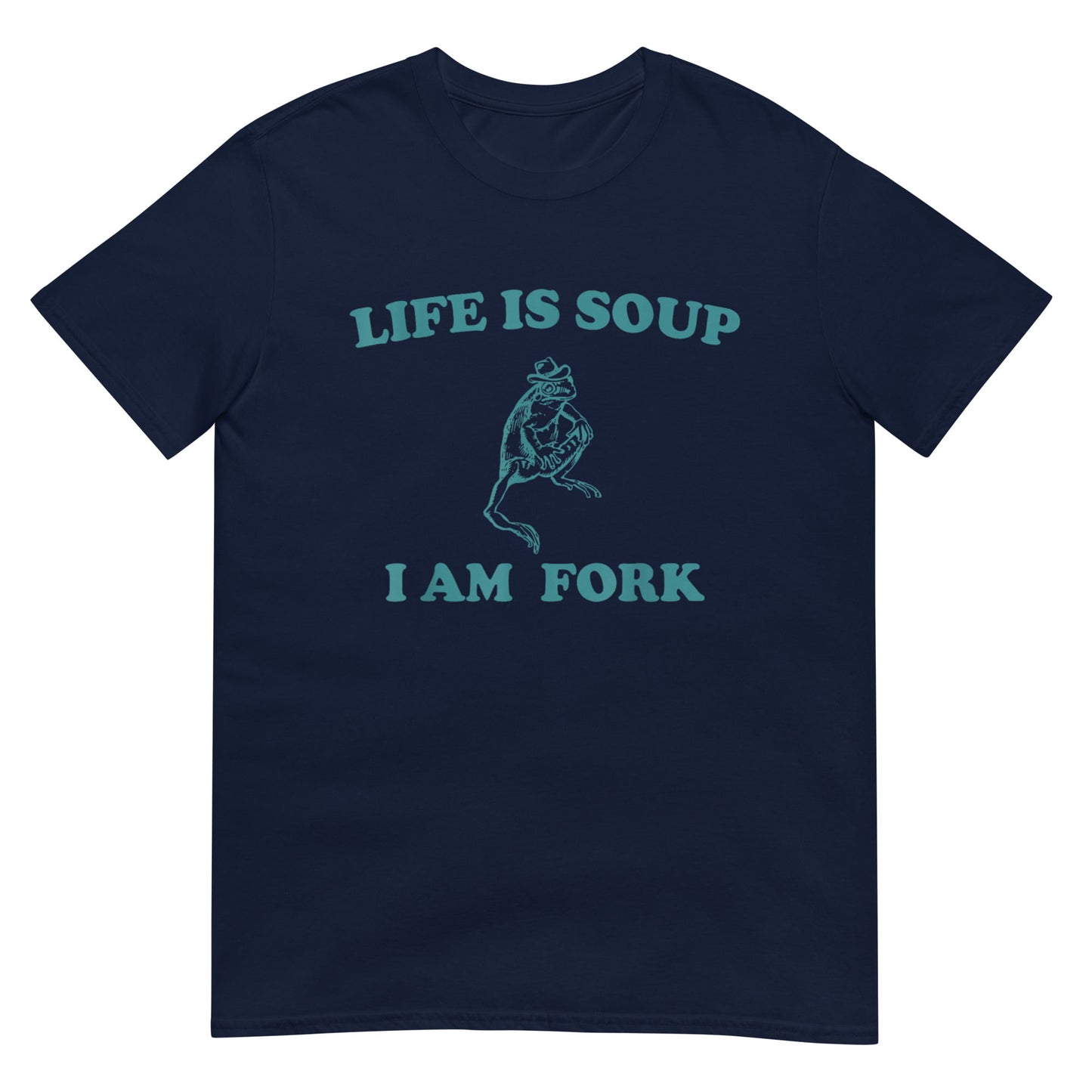 Life Is Soup I Am Fork Frog Graphic Shirt