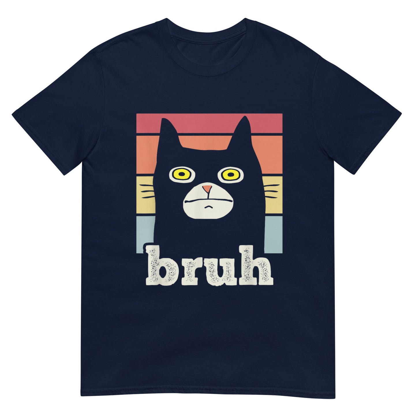 saying Bruh with Cat Greetings Shirt