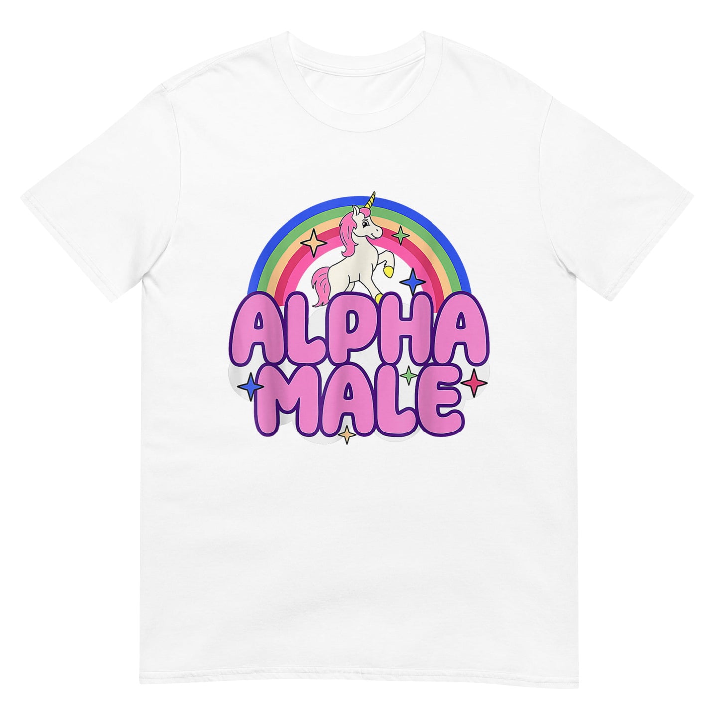 Ironic Alpha Male Unicorn Rainbow Shirt