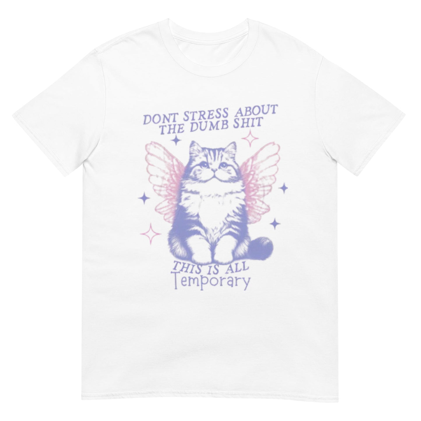Cat With Butterfly Wings Vintage Graphic Shirt