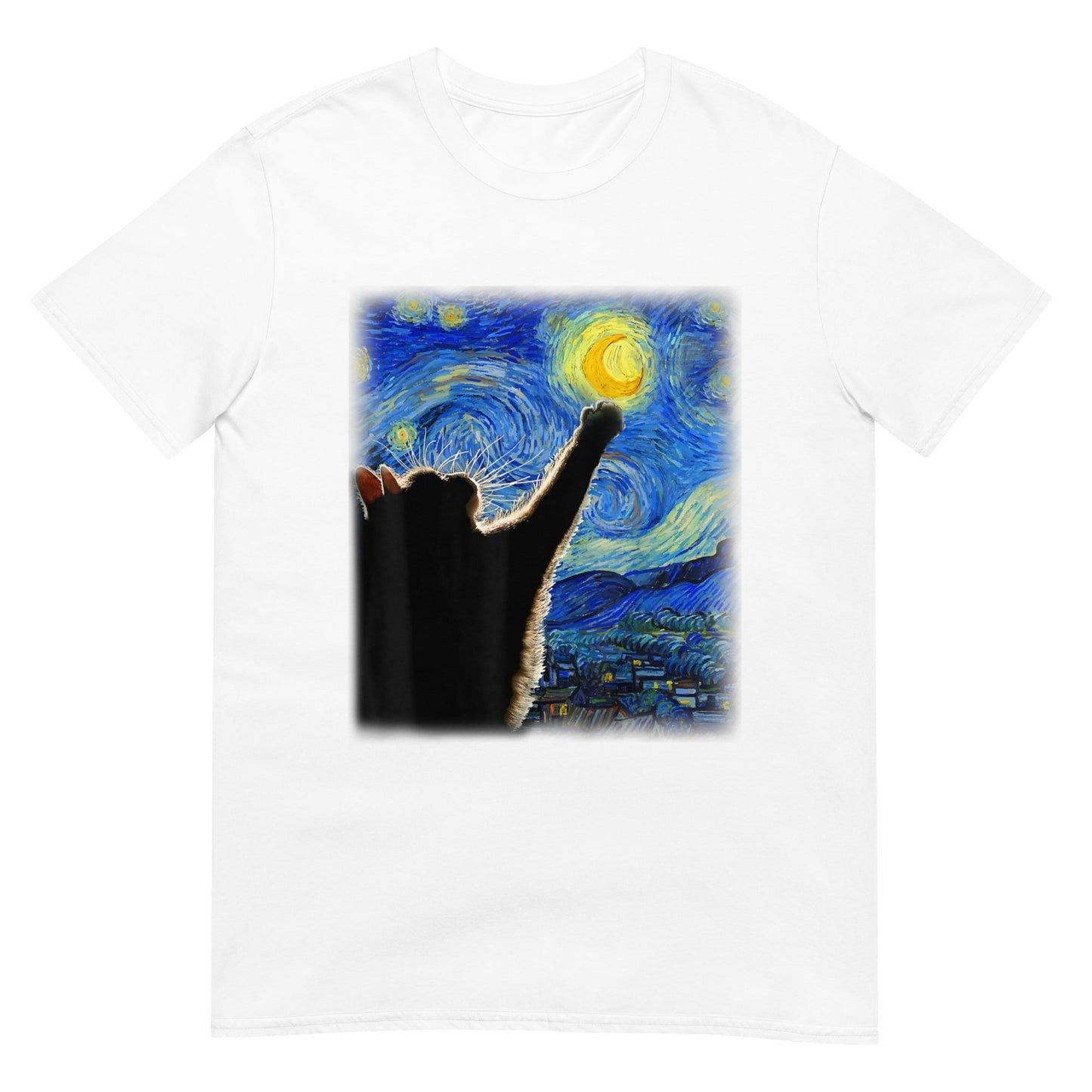 Van Gogh Starry Night Cat Shirt