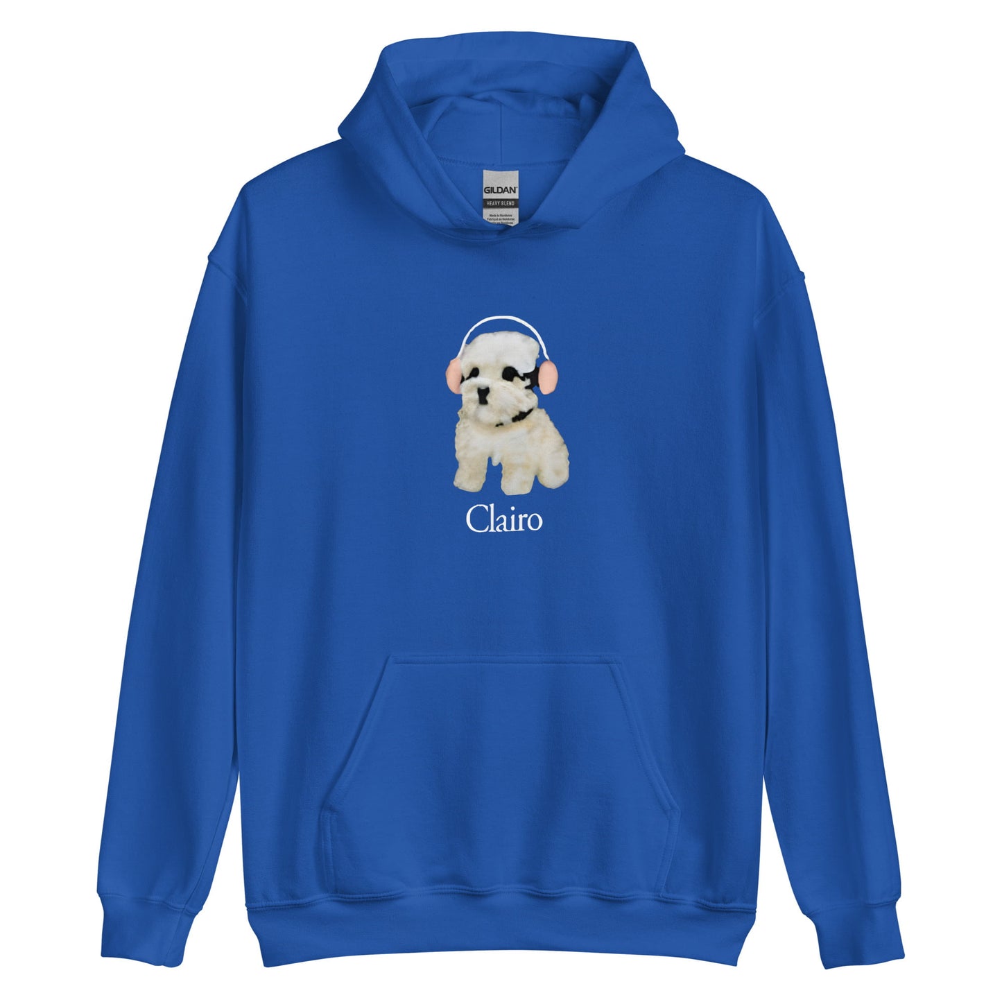 Clairo Dog Pup Headphones Funny Unisex Hoodie