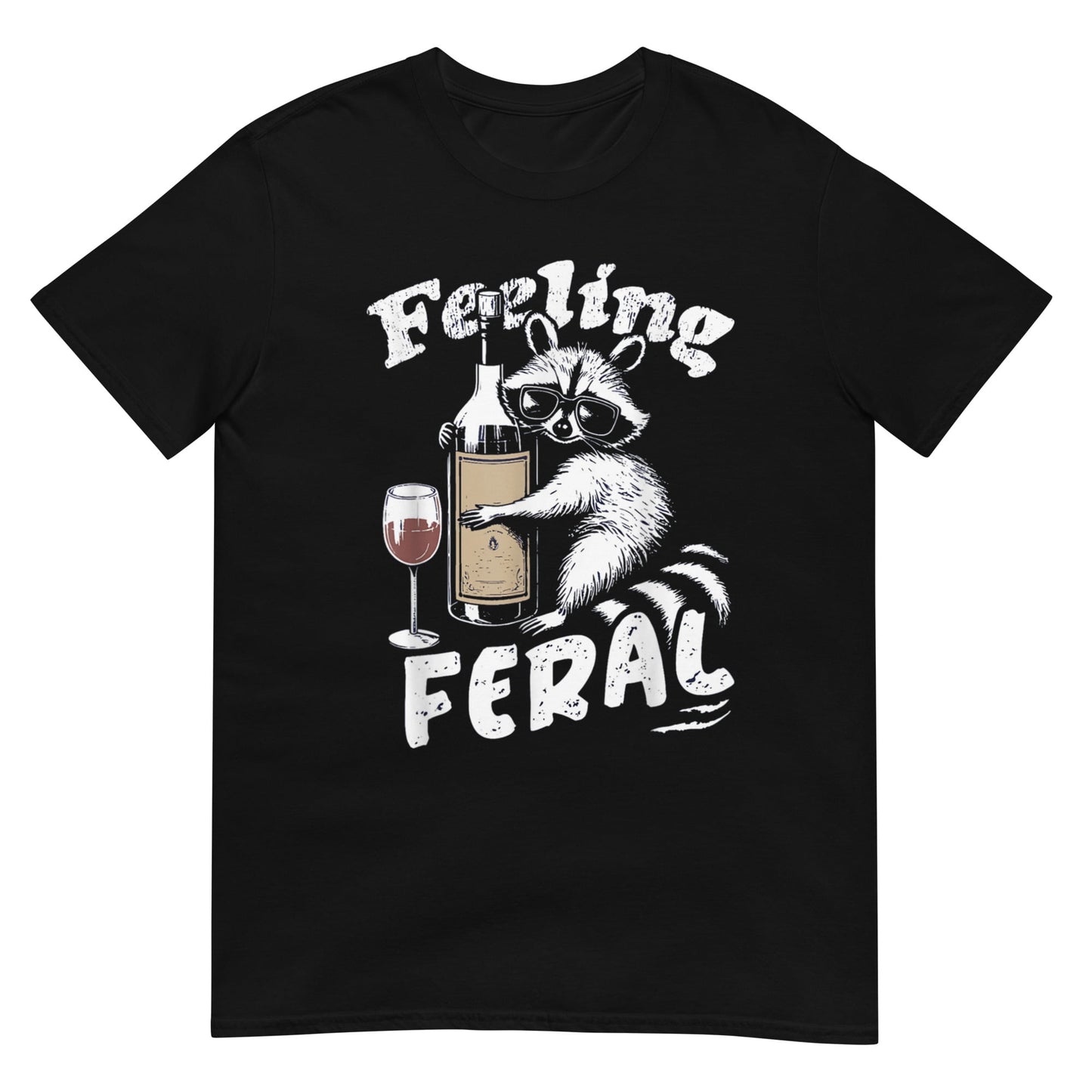 Feeling Feral Funny Raccoon Graphic Shirt