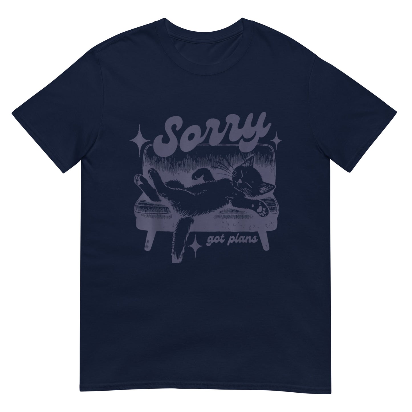 Sorry Got Plans Retro Graphic Shirt