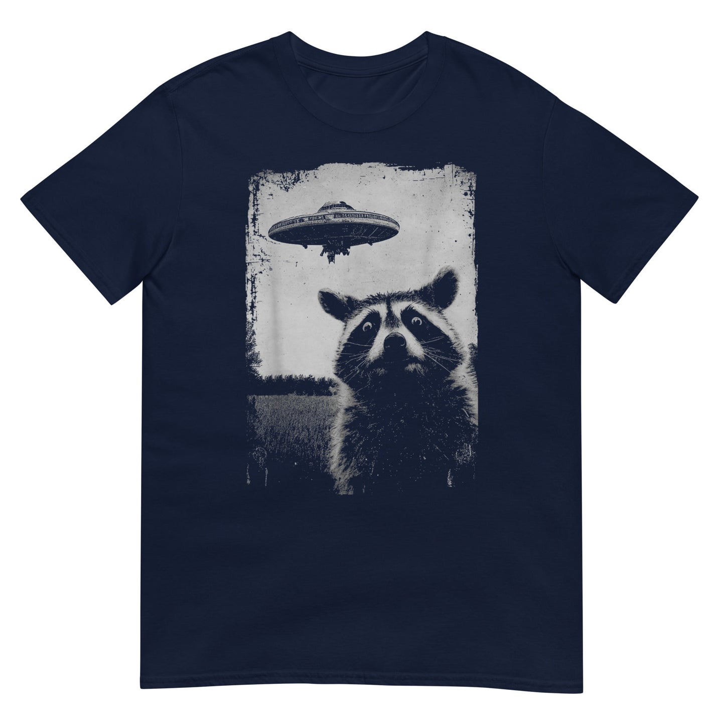 Raccoon Ufo Funny Graphic Shirt