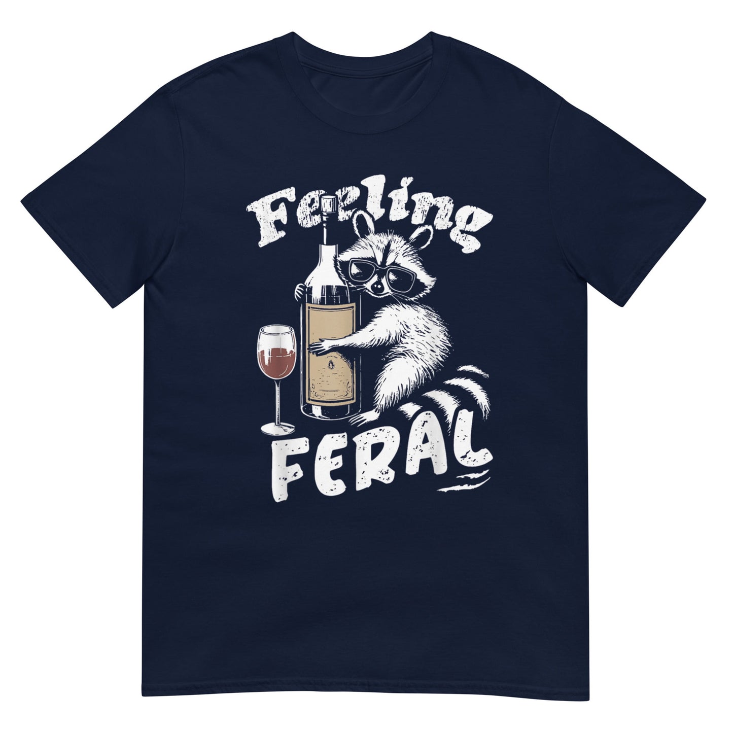 Feeling Feral Funny Raccoon Graphic Shirt