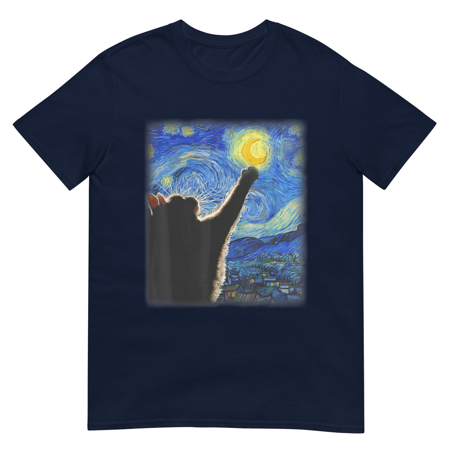 Van Gogh Starry Night Cat  Shirt