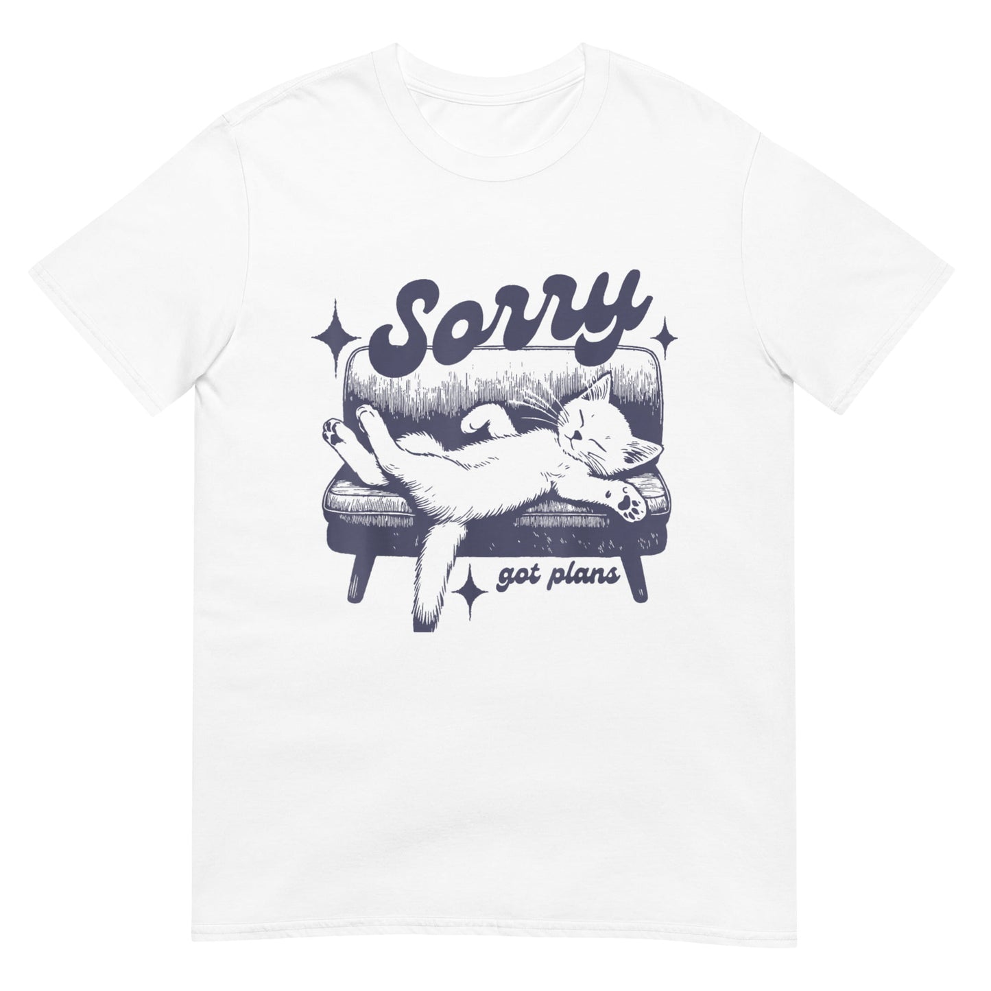 Sorry Got Plans Retro Graphic Shirt