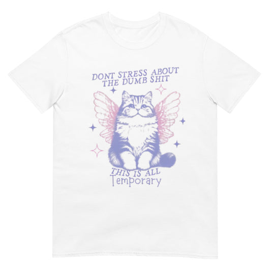 Cat With Butterfly Wings Vintage Graphic Shirt