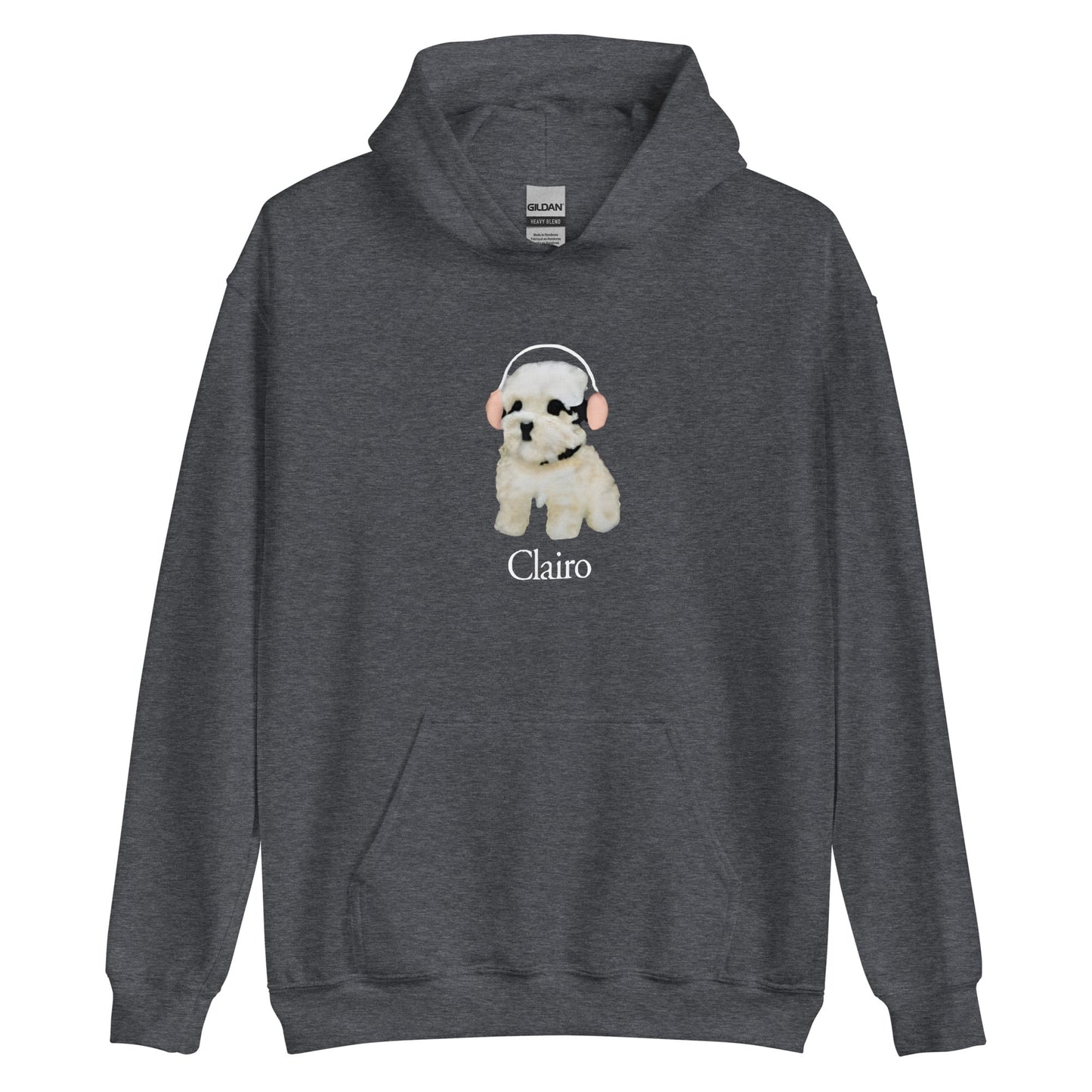 Clairo Dog Pup Headphones Funny Unisex Hoodie