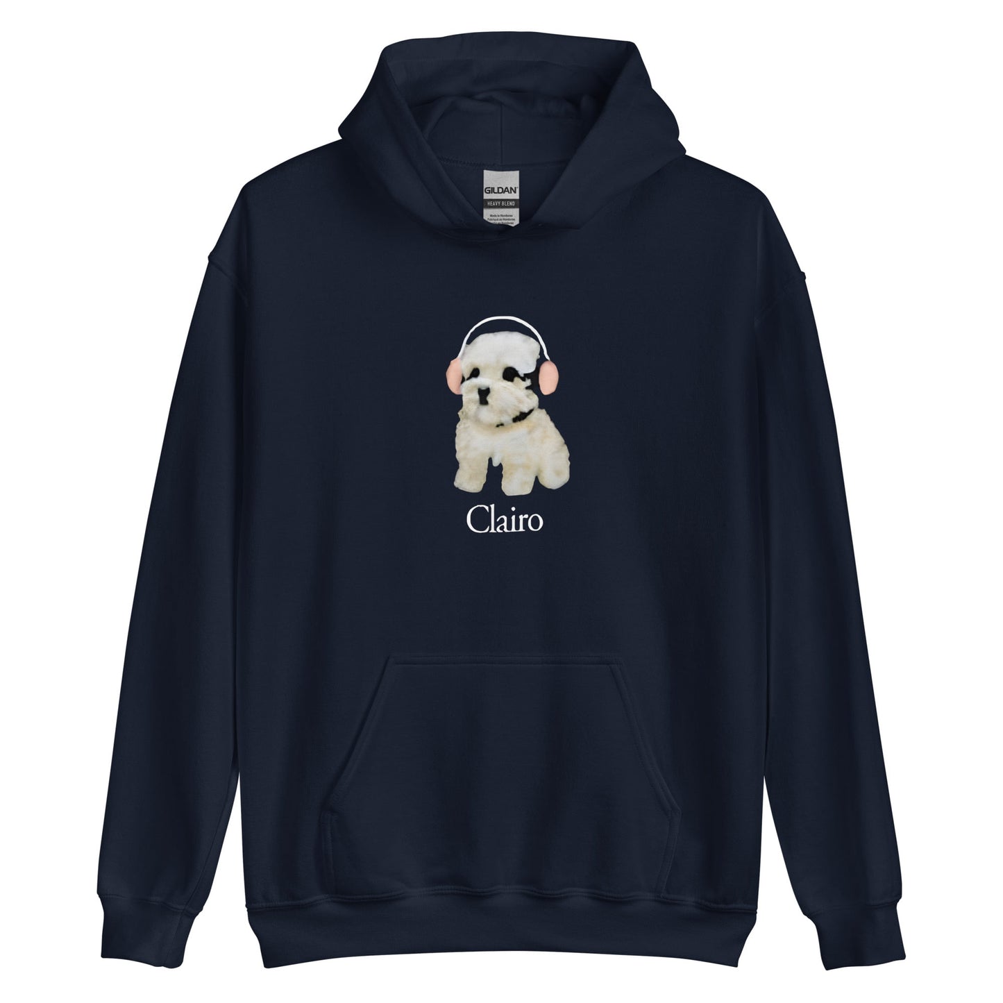 Clairo Dog Pup Headphones Funny Unisex Hoodie