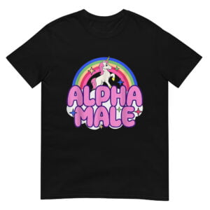 Ironic Alpha Male Unicorn Rainbow Shirt