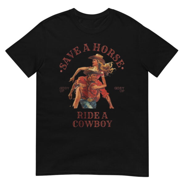 Save a horse Ride a cowboy retro vintage Shirt - Image 2
