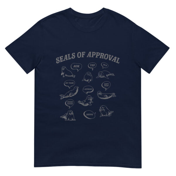 Seals Of Approval Funny Retro Shirt - Image 3