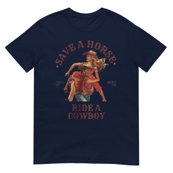 Save a horse Ride a cowboy retro vintage Shirt - Image 3