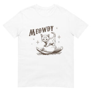 Meowdy Cute Kitten Cat Country Western Vintage Shirt