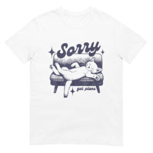 Sorry Got Plans Retro Graphic Shirt