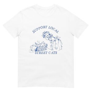 Support Local Street Cats Vintage Graphic Shirt