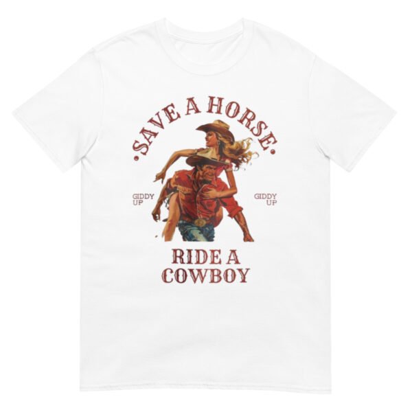 Save a horse Ride a cowboy retro vintage Shirt