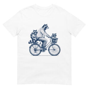 Raccoon Father Child Cycling Shirt