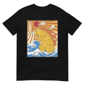 Catzilla Vintage Funny Cute Cat Art Japanese Shirt