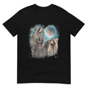 3 Racoon Moon Howling Shirt